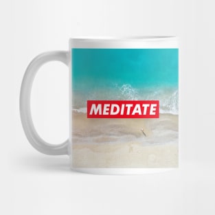 Meditate blue ocean Mug